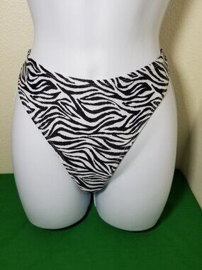 South Beach Womens Zebra Print Bikini Size 14 Sexy Cheeky Vacation Pool Swim NWT